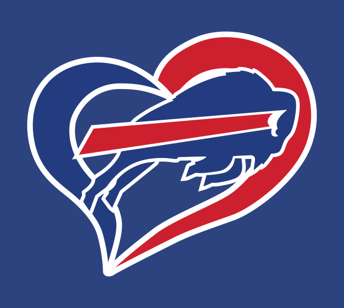 Buffalo Bills Heart Logo vinyl decal